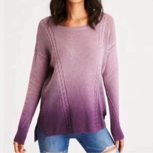 NWT American Eagle purple Ombre SWEATER, xs